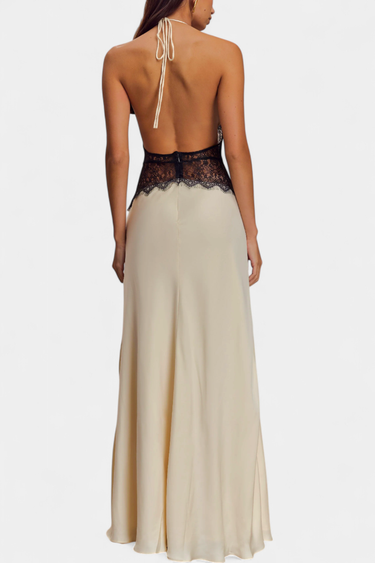 ASHANTY | Vestido longo com decote halter