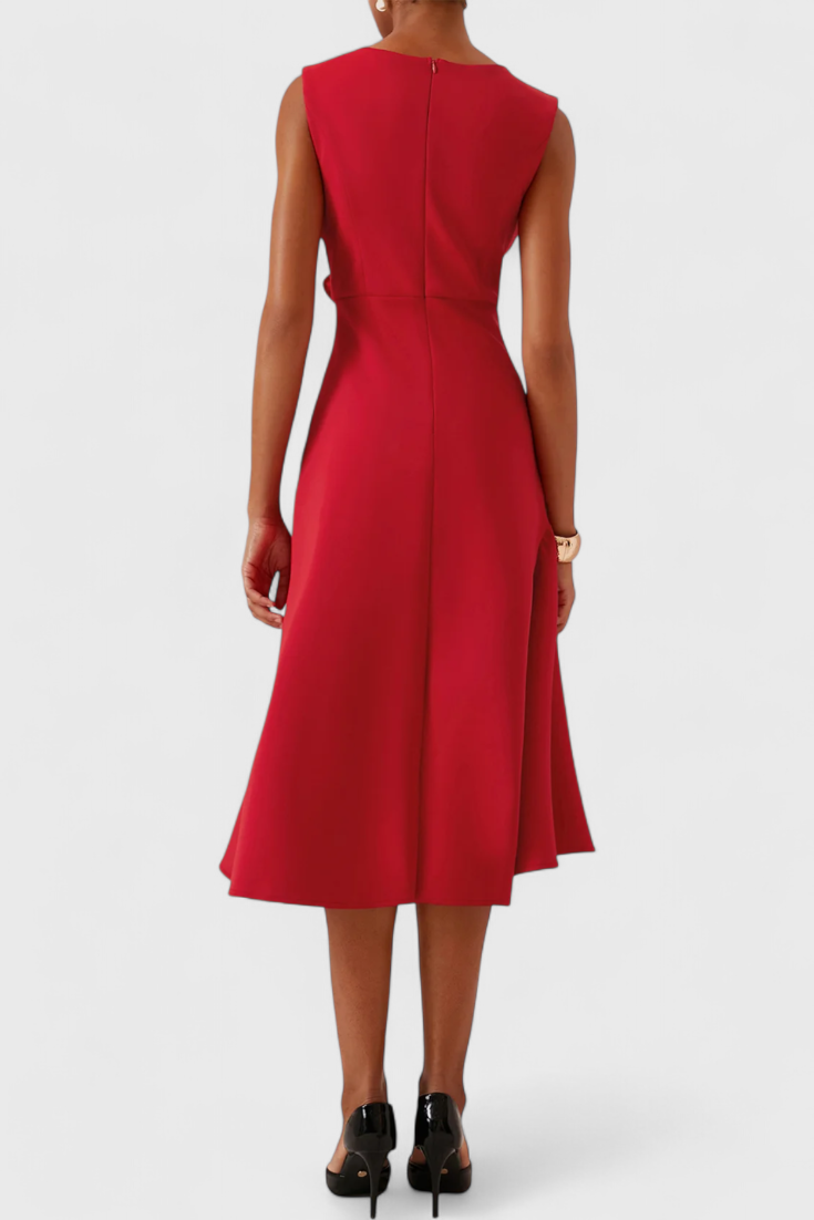 JÚLIA | Vestido midi assimétrico