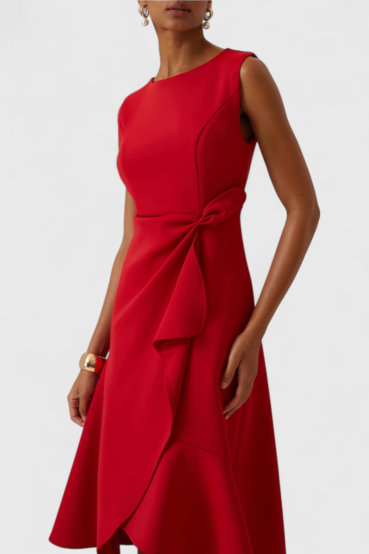JÚLIA | Vestido midi assimétrico