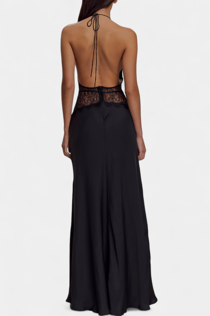 ASHANTY | Vestido longo com decote halter