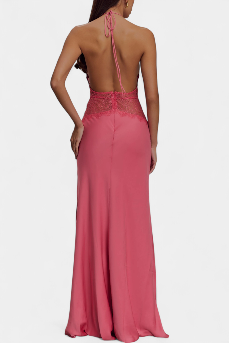 ASHANTY | Vestido longo com decote halter