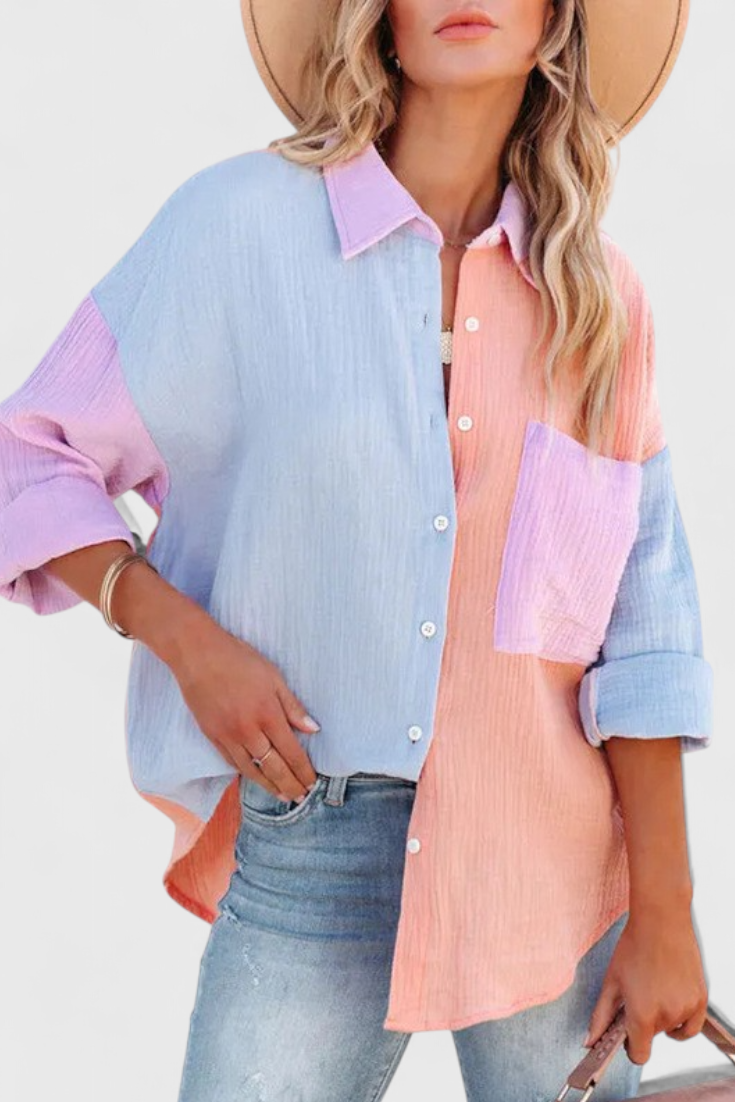 ANTONELLA | Blusa com blocos de cor