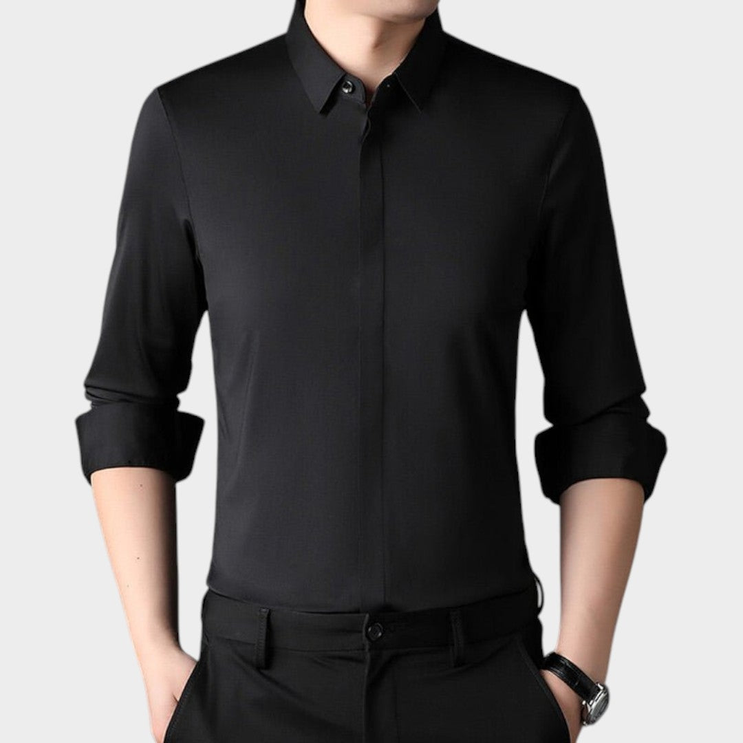 NICOLAS | Camisa sem amassados de corte slim