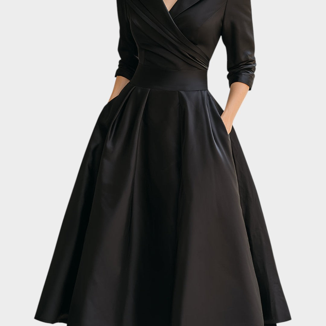 DONA | Vestido midi transpassado