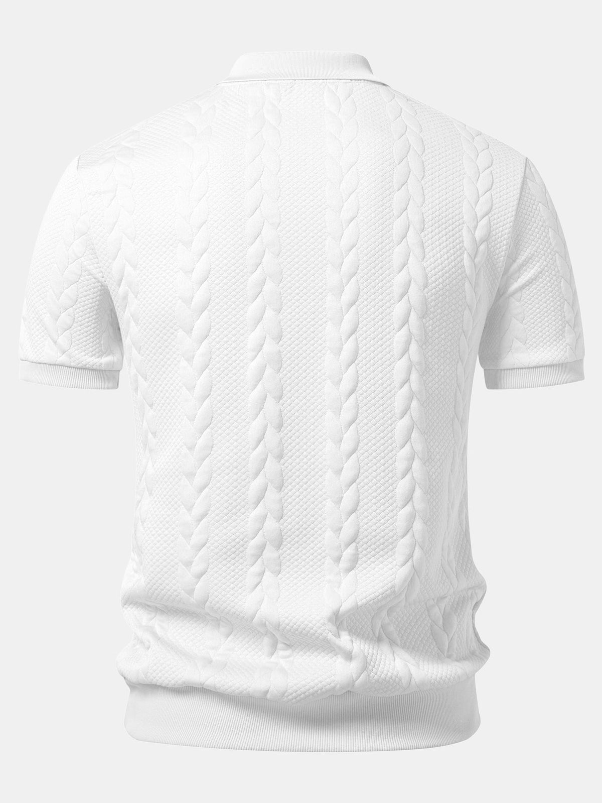 ALICE | Polo com decote em V jacquard