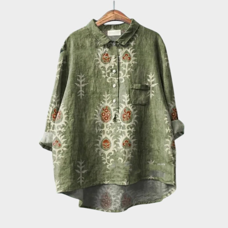MARIA CLARA EDUARDA | Blusa com acabamento em renda