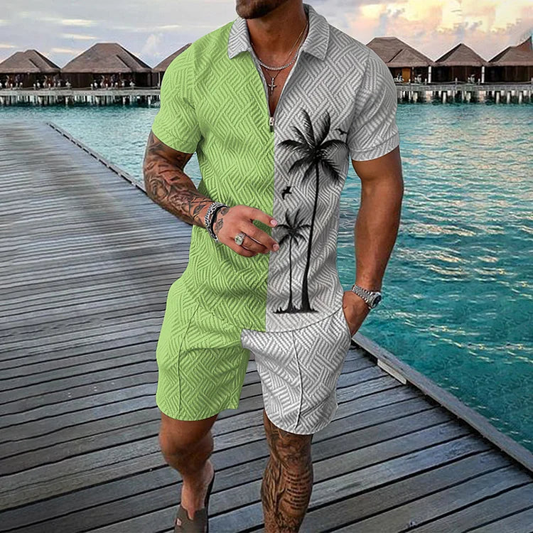 JORGE | Conjunto com estampa de coqueiro