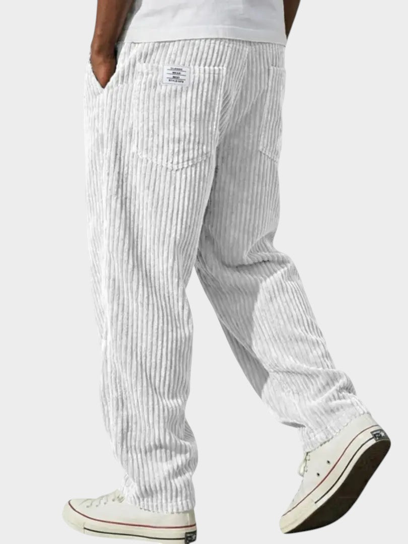 MONACO | Calça de veludo cotelê ampla