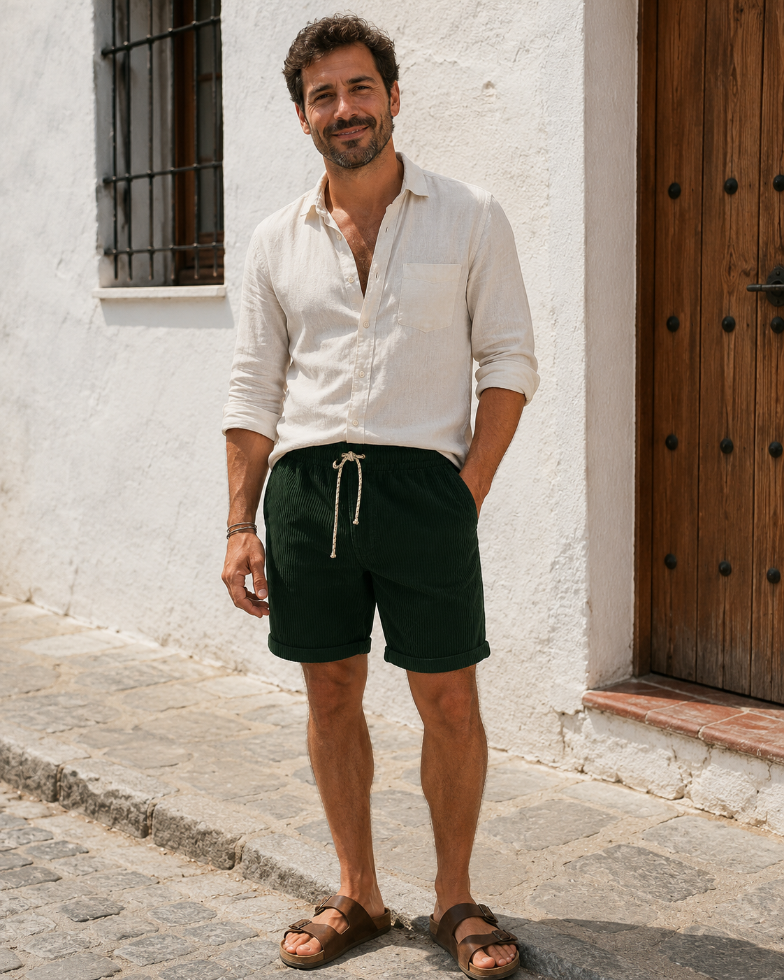DAVI | Short de cintura elástica