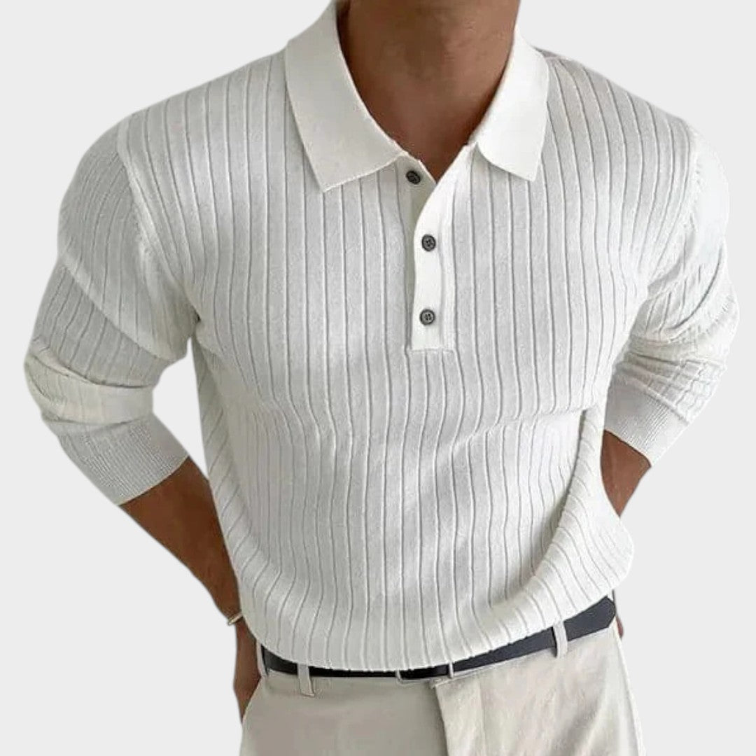 CHAD | Suéter polo de manga longa
