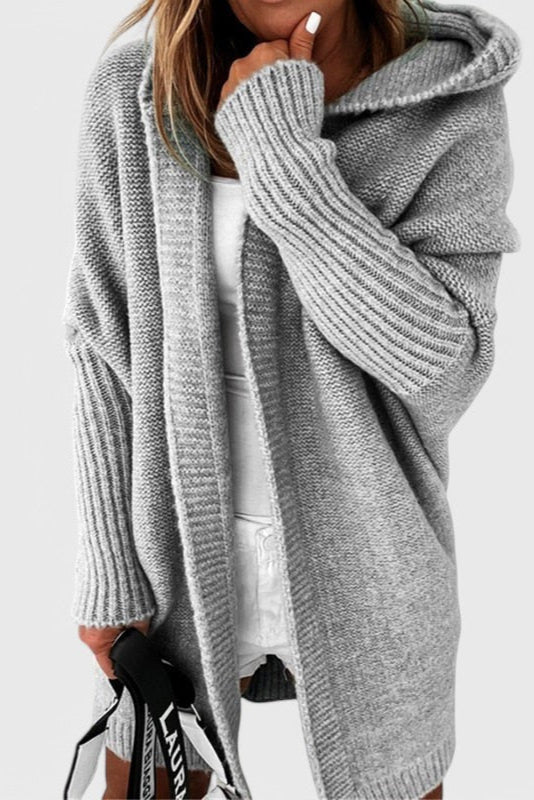 MARIA CLARA CLARA | Cardigã com capuz oversized