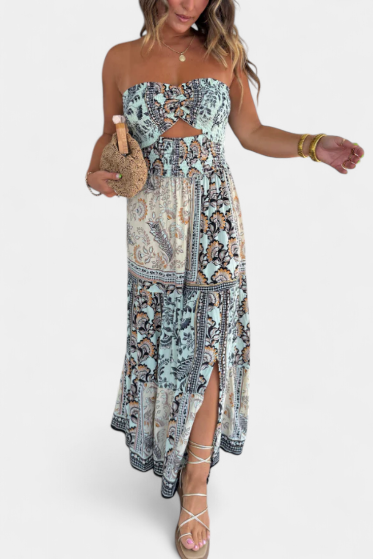 EDURNE | Vestido longo floral