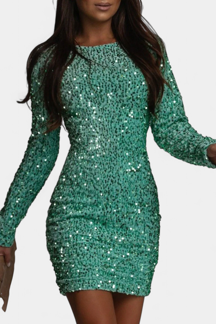 ADÈLE | Vestido longo com decote em V e costas abertas
