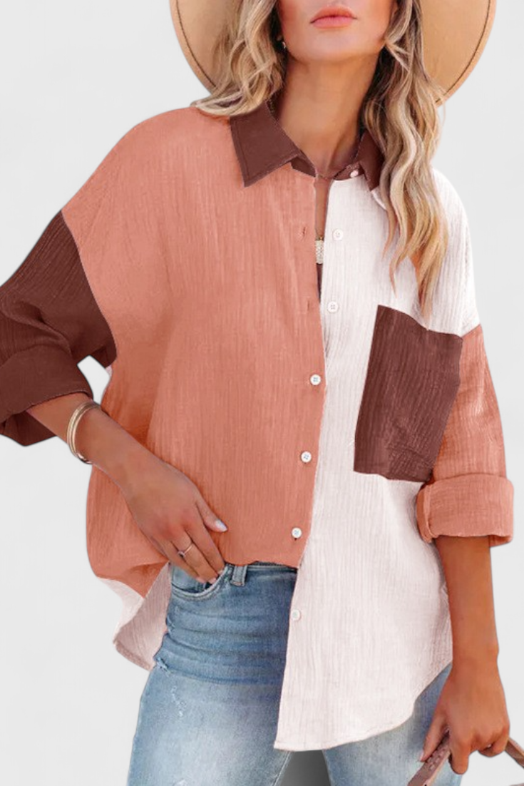 ANTONELLA | Blusa com blocos de cor